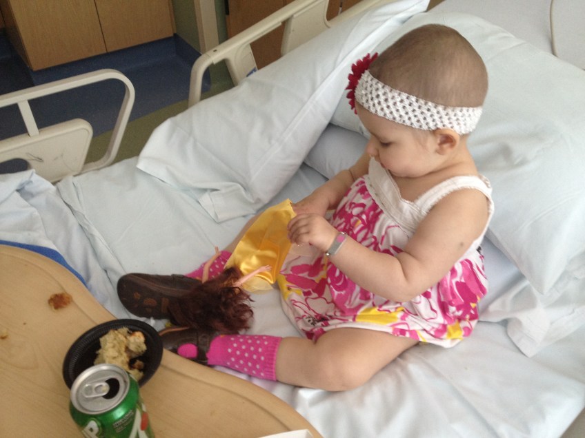 Phoebe received a barbie from a sweet neighbor today, and I got a really good hamburger. I don't know which one of us was more greatful!